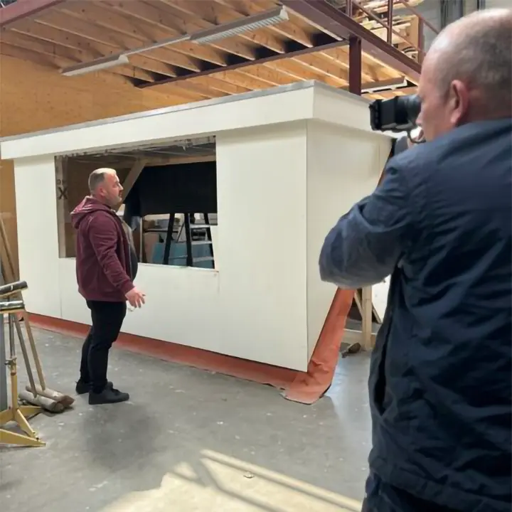 Prefab dakkapel in productie bij Groep Totaal Onderhoud – snelle en vakkundige fabricage op maat.